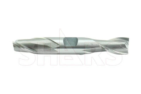 End mill bit, Shars, HSS, double-ended center-cut, 2-flute, 1/4 in shank by 3/8 in cutting diameter