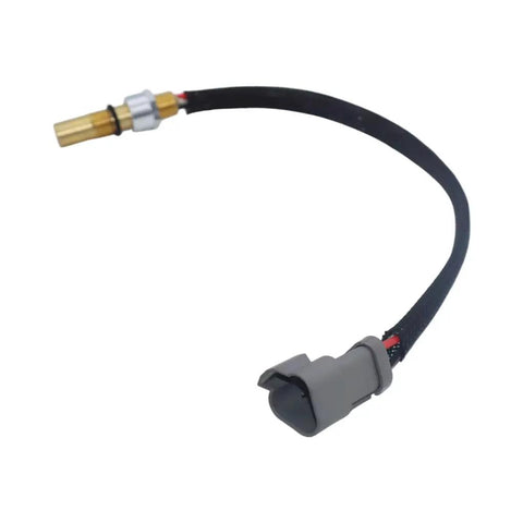 Speed Sensor For Hydraulic Systems KPPG12703A Compatibility Built Tough Workhorse Grade For High Vibration Precise RPM Monitoring Stable Signal Output For Pumps Motors And Heavy Machinery, black cable with brass tip and gray connector