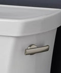 Wellworth Highline Trip Lever for Two Piece Toilets Matte Black Left or Right Hand Compatible with K4467 K4841 K4468 Durable Metal Construction Resists Tarnish Coordinates With Wellworth Collection on white toilet tank