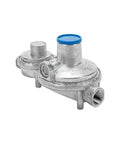 RV two-stage propane regulator with NPT fittings and dual-stage regulation for consistent gas flow in RVs and trailers.