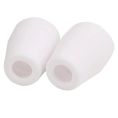 Super Cool 75-Piece Plasma Cutting Torch Consumables Kit For PT31 Pt40 Cut 40 And Cut 50 includes two white ceramic insulator caps.