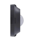 Side view of black Twist To Lock Motion Sensor For Outdoor Lighting No Sweat Install Daylight And Motion Detector Photocell And PIR Detection IP66 Rated