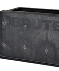 Two Shelf Foam Utility Cart With Lipped Shelves And Ergonomic Handle Black 500 Lb Capacity Durable Rolling Cart For Warehouse Garage