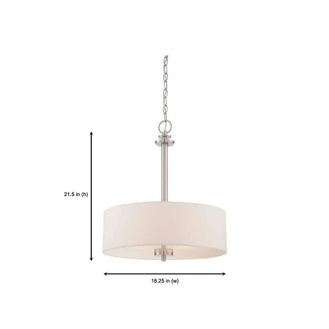Harlowe Pendant Light In Satin Platinum Finish With Traditional Style That Vibes With Your Space, Medium Base Bulb Ready