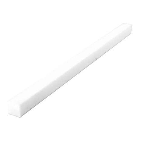 White Ceramic Sharpening File Set With Fine Grit, Versatile Round, Square, Triangular And Teardrop Shapes, Great For Deburring Hardened Tools And Molds, Includes Suede Pouch, Model 400F, square file