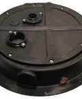 Radon Sump Dome Cover For Basements, Odor Control And Radon Gas Reduction, Easy Fit Sump Pit Lid Made In USA, black plastic lid