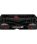 Self Clamping Door Hinge Jig With Pro Grade Adjustments And Latch Templates, rout mortises from 2.5 to 4.5 inches, front view