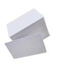 Hella Durable 230Pcs Glossy White Blank Inkjet Printable Pvc Cards Waterproof Credit Card Size 86Mmx54Mm stacked and fanned out