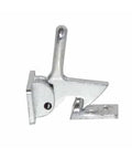 Elbow catch, brushed chrome finish, side view; model 1590-626, Amazon.