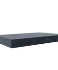 Straight Up Professional Power Conditioner With Tough Surge Protection And Hella Easy Smart Remote Setup For Clean Power Delivery Across Eight Independently Switched Outlets in sleek black design with indicator lights.