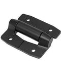 Heavy Duty Aluminum Constant Torque Hinge With Front Mount Black Powder Coat Finish, Symmetric Torque In Both Directions At Nine Newton Meters Each, Eighty Inch Pounds Of Resistance, Southco E6 10 680S 50, black hinge with mounting holes