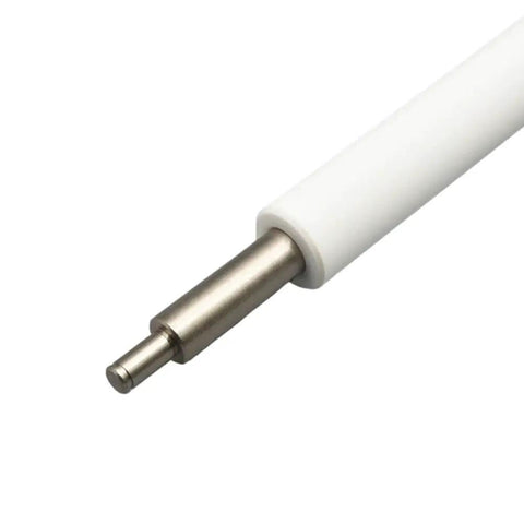 Top Shelf Platen Roller Direct Swap For 105SL Thermal Label Printer G32011M with white grip and metal tip.