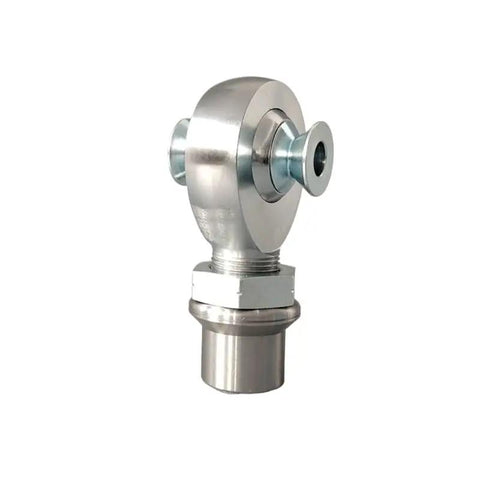 Heavy Duty XMR16 Male Rose Joint Rod End With 1 Inch Bore Plus 1.25 Inch Thread, metallic finish, suspension component detail.