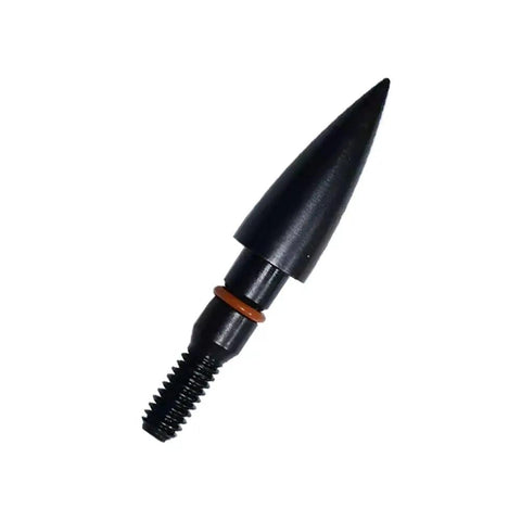 100 Grain Field Points For Archery - 5/16 Inch Steel Screw In Tips, showing the detailed design and threaded base