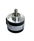 58mm Outer Diameter Optical Incremental Rotary Encoder 1024PPR 10mm Shaft Push Pull Output ABZ Signals With Side Socket 5 To 26V DC For Robotics CNC Automation