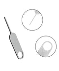 Opening pin from 4-Piece Doorbell Key Tool Kit For Easy Battery Swaps And Mount Removal, durable stainless steel set.