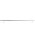 Mini Gallery Rail Set With 5mm Silver Finish Guard Rails And Glass Shelf Spindles For Wine Cabinets And Display Furniture
