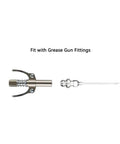 Grease Gun Needle Tip Kit Six Piece Set With Five Needle Nozzles And One Grease Needle Dispenser for tight spaces shown on white background.