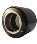 Pallet Jack Wheel Poly On Cast Iron Wheel No Bearings Heavy Duty Replacement For Pallet Carts And Forklifts, front view