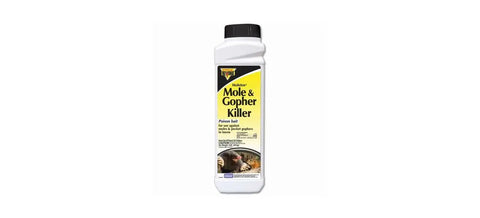 Mole And Gopher Killer Poison Bait Granules One Pound Ready To Use Lawn Pest Control For Pocket Gophers And Moles In Residential Lawns Fast Acting Formula For Quick Results bottle