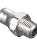Top Tier 316L Stainless Steel Push To Connect Fittings, Smooth Slide Tube To Pipe Male Adapter, 3/8 inch, Pack Of 10.