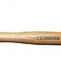 Walnut Barrel Shaped Mallet For Woodworking Beefy 12 Ounce Hardwood Hammer With Two Inch Face Five And One Quarter Inch Head Ten And One Quarter Inch Handle Lacquered Finish Made In USA Durable Tool For Assembly And Chiseling Tasks side view
