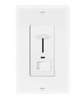 Dimmer Light Switch With Blue Indicator Light, 3 Way And Single Pole Compatible, 600W Max, Dimmable LED CFL Support, White Finish