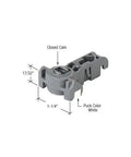 One And One Quarter Inch Pivot Lock Shoe For Balance Systems 716 Inverted Channel Balance Tilt In Style Windows Durable White Finish