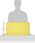 Yellow Flannel Dust Cloths 13 X 24 Inches, 100 Percent Cotton, fully hemmed, displayed with size reference, ideal for auto detailing.