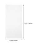 100 Pack White EPE Foam Pouches For Shipping Cushioning And Shockproof Packaging, dimensions shown, lightweight foam bags.