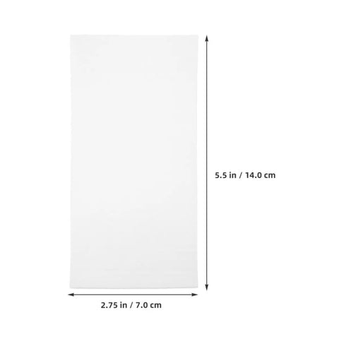 100 Pack White EPE Foam Pouches For Shipping Cushioning And Shockproof Packaging, dimensions shown, lightweight foam bags.