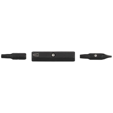 Interchangeable bits for Impact Rated 11-in-1 Multi Bit Screwdriver And Nut Driver with Phillips, Slotted, Square, and Torx components