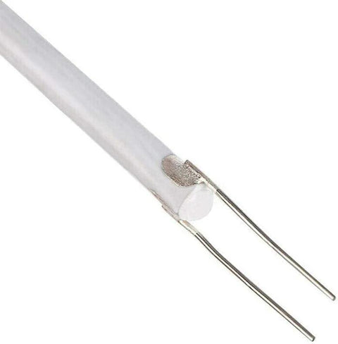 1-piece soldering iron heater element with ceramic core, white tube and two metal leads for 908 heating element
