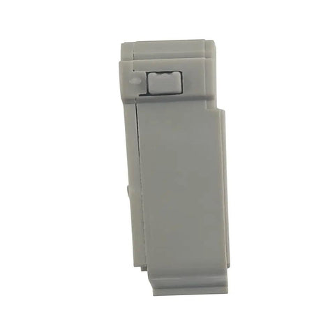 Side view of Beefed Up Circuit Breaker Accessory For PowerPacT M P R With Auxiliary Alarm Switch And Overcurrent Trip, grayish brown.