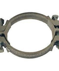 Dixon Double Bolt Clamp With Saddles 6-32-64 Inch To 7-36-64 Inch Opening Iron Plated With Saddle Support For Industrial Fluid Lines