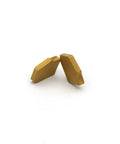Two GTN-2 SP200 CNC Grooving Carbide Inserts Pro Grade Heavy Duty Cutting For Steel And Stainless Fits SPB226 Lathe CVD Yellow Coating