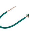 Heavy Duty 14 Awg Solid Copper Ground Wire Pigtails Six Inch Long With Dead Nuts Secure 10-32 Captive Combo Screws Bulk Pack Of One Thousand, green insulated grounding connector.