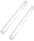 2 Pack Round Acetal Copolymer Rods 1 Inch Diameter 12 Inch Length White POM C Standard Tolerance Pro Grade Non Marring Fixtures For Precision Machining And DIY Projects, two white rods