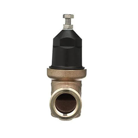 Zurn Wilkins NR3XL 1-in pressure reducing valve, copper sweat connection, double union, front view.
