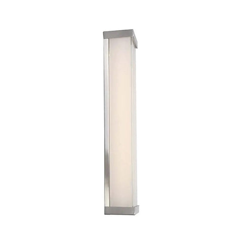 Go To Contemporary Float 18 Inch Led Wall Sconce in Brushed Nickel Dimmable ADA Compliant Mount Vertical Or Horizontal Solid Aluminum