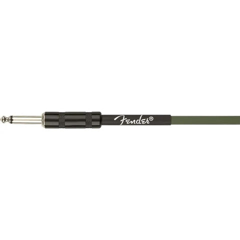 Close-up of the cable from Frontman 10G 10 Watt Guitar Amplifier Bundle With 13 Foot Straight Instrument Cable Drab Green And Joe Strummer Cable