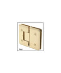 Oil Rubbed Bronze 180 Degree Glass To Glass Plymouth Series Wide Shower Door Hinge, rear view, heavy duty support.