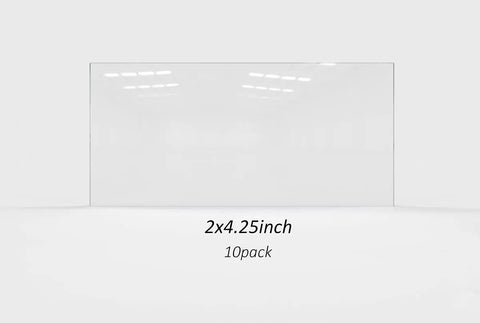 The Real Deal 100 Percent Cast Resin Replacement Lenses 10 Pack 2X4.25 Inch clear solar auto darkening welding filter cover.
