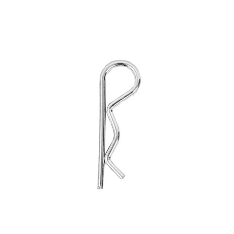 Top Tier R Shaped Cotter Pins 150 Pack Carbon Steel Spring Fasteners durable pin design for securing machinery bolts and nuts.