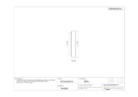 Engineering diagram of Single Tapered Roller Bearing Cone 48190 Inner Ring For Radial And Axial Load Support Built Tough For Real World Use.