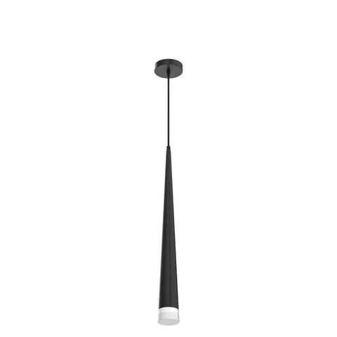 Black LED Pendant Lights 3 Pack Dope Modern Conical Dimmable Pendant Lighting With Acrylic Shade Minimalist Kitchen Island Bar Dining Room Bedroom Lamp At 5W 4000K single pendant light view