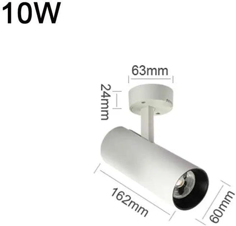 DJVHSRI Recessed Lighting Housing Trim Kits 10W Led Adjustable Aluminum Downlight with dimensions 162mm x 60mm x 24mm.