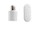 E27 Motion Sensor Lamp Holder With Remote Control, Hands Free Auto On Off Lighting, Adjustable Brightness Infrared Socket For Hallways, Garages, And Closets, white E27 base with remote