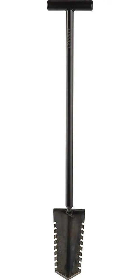 Relic Shovel With 9 Inch Digging Blade And 36 Inch Steel Shaft, Beefy T Handle, Heavy Duty Digging Tool in black finish