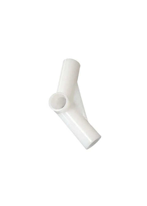 White connector from 15 Piece White Canopy Replacement Parts Kit for 10 by 20 Outdoor Tent Gazebo Awning Corner and Center Connectors
